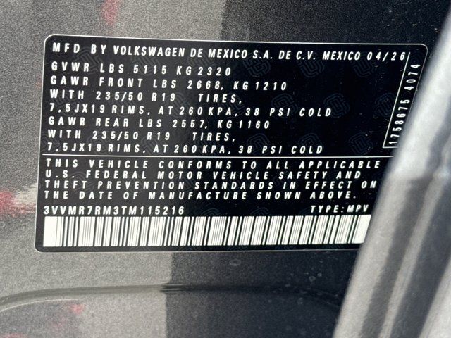 2026 Volkswagen Tiguan 2.0T SE Springfield VA
