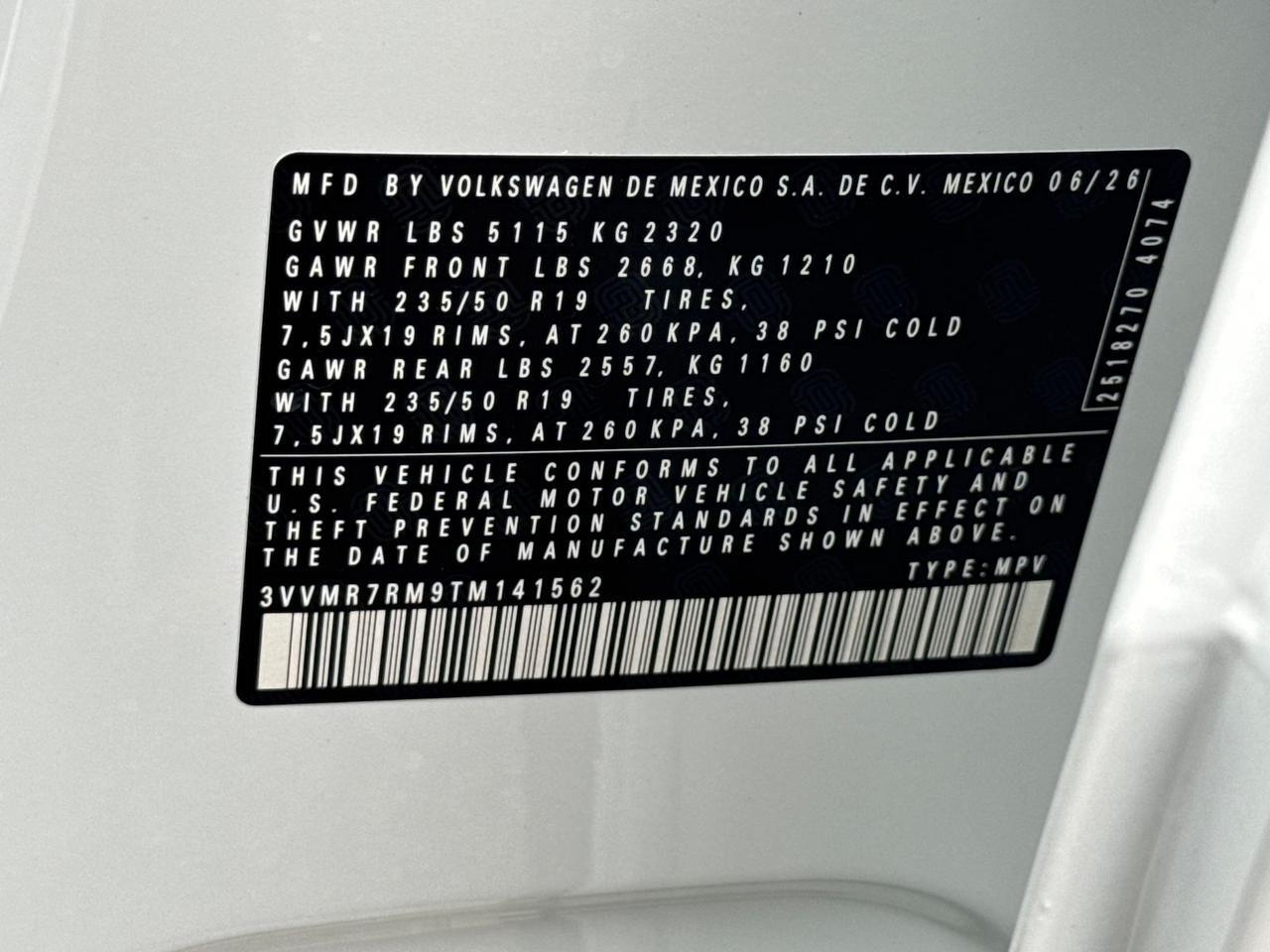 2026 Volkswagen Tiguan 2.0T SE Springfield VA