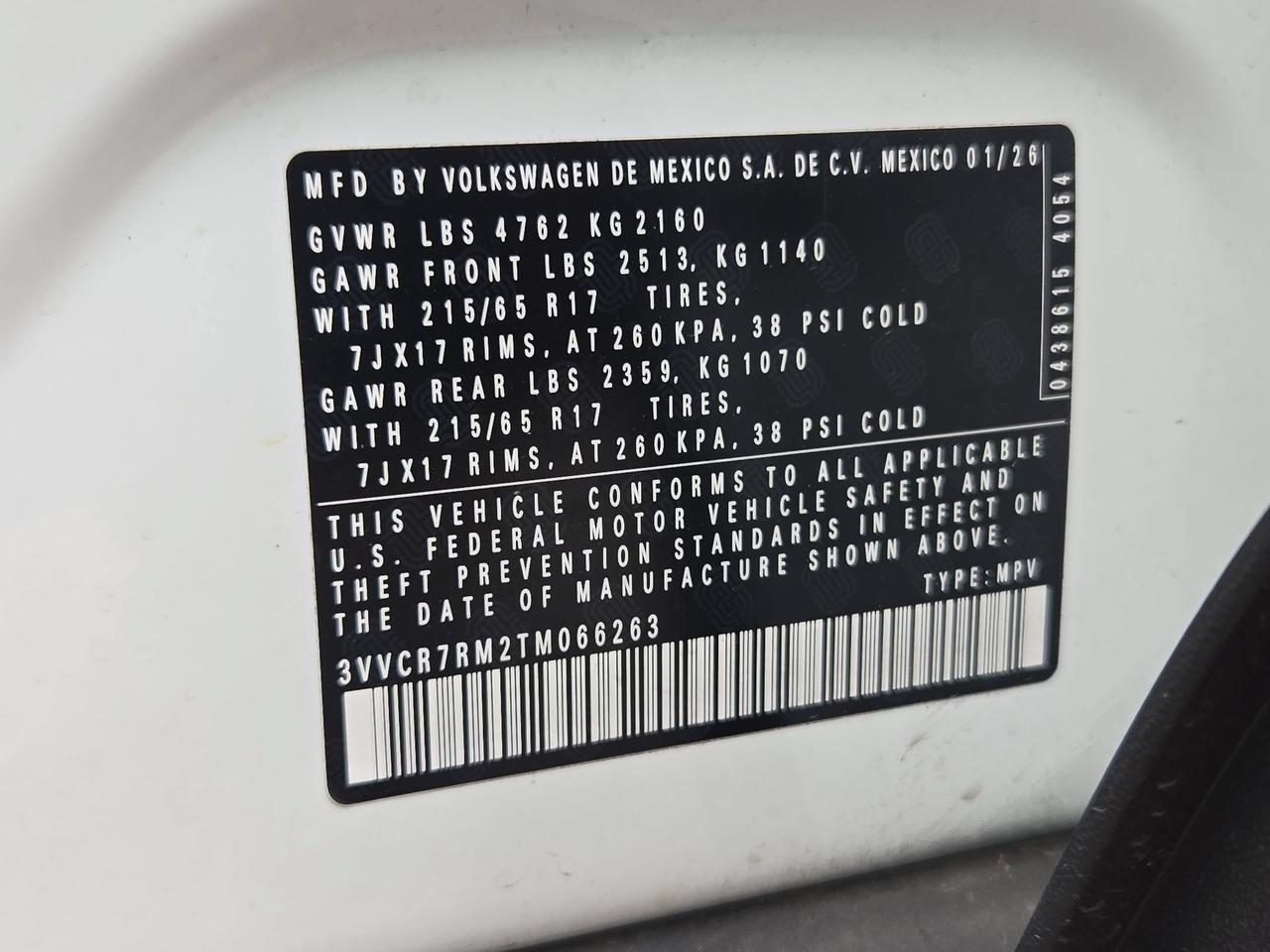 2026 Volkswagen Tiguan S San Antonio TX