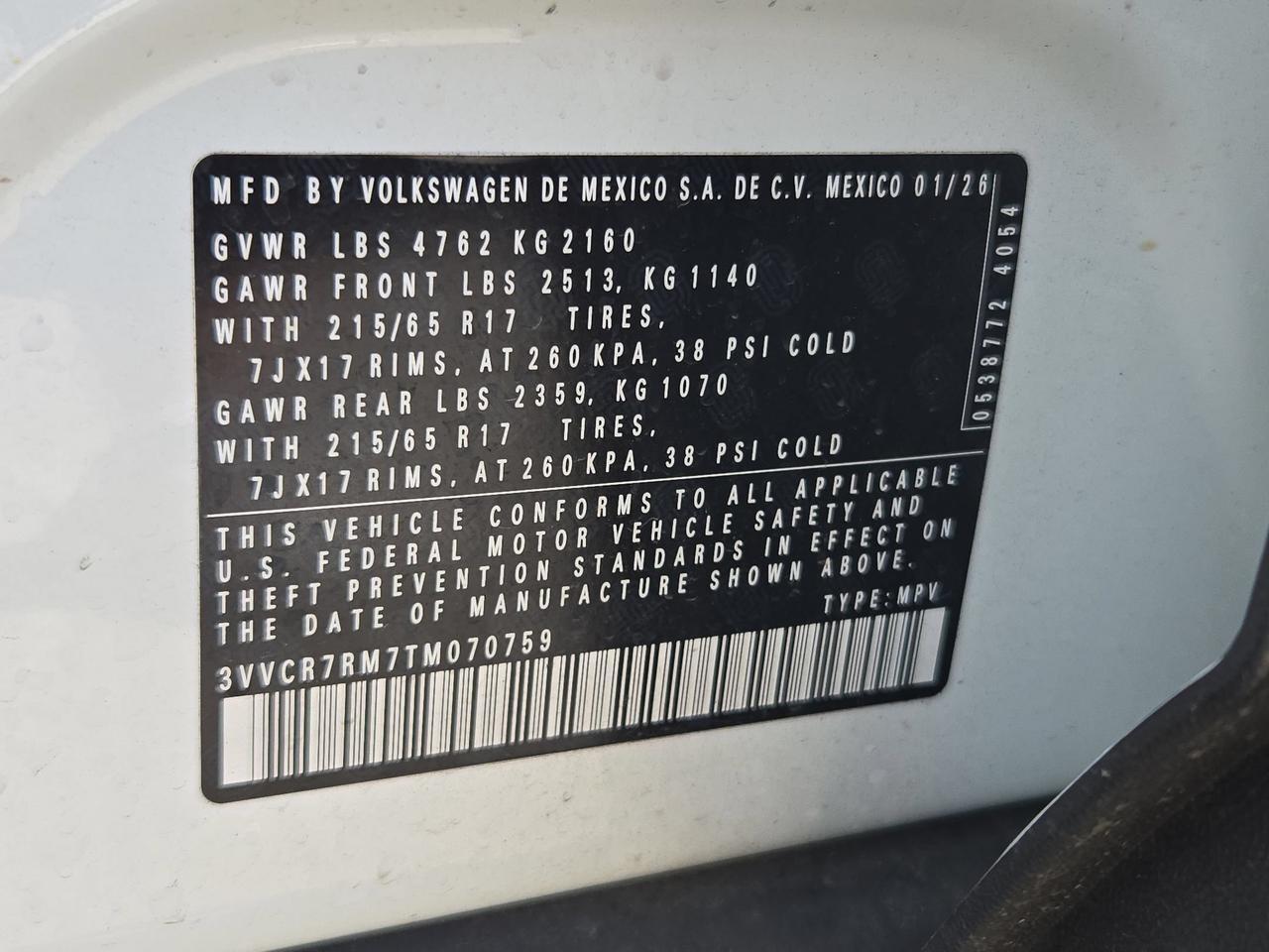 2026 Volkswagen Tiguan S San Antonio TX
