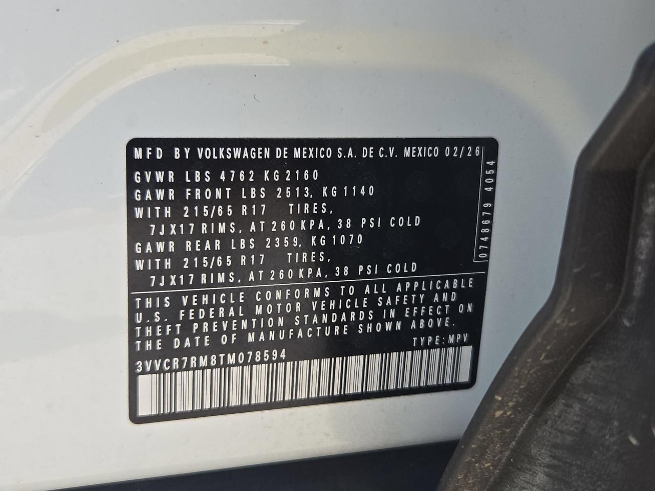 2026 Volkswagen Tiguan S San Antonio TX