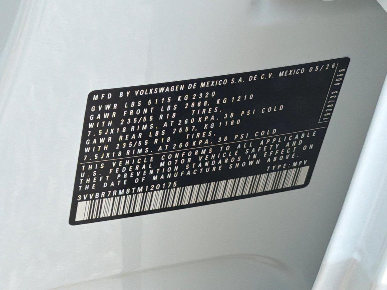 2026 Volkswagen Tiguan S Hagerstown MD