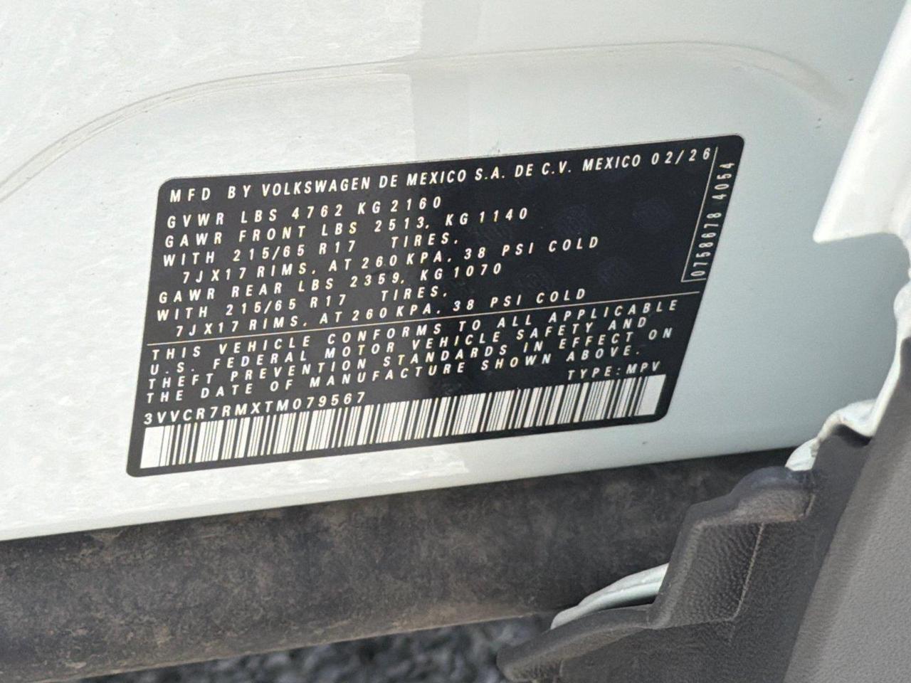 2026 Volkswagen Tiguan S Hagerstown MD