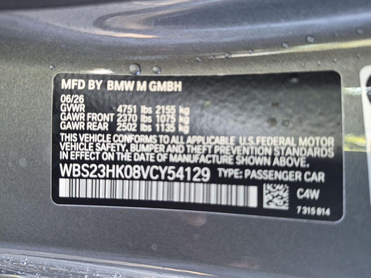 2027 BMW M4 Competition Roseville CA