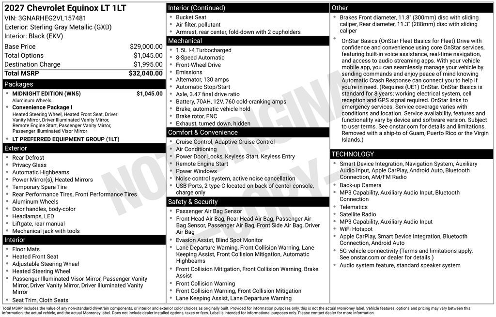 2027 Chevrolet Equinox LT Commerce GA