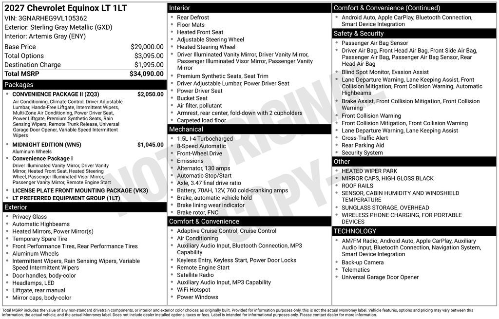 2027 Chevrolet Equinox LT Commerce GA