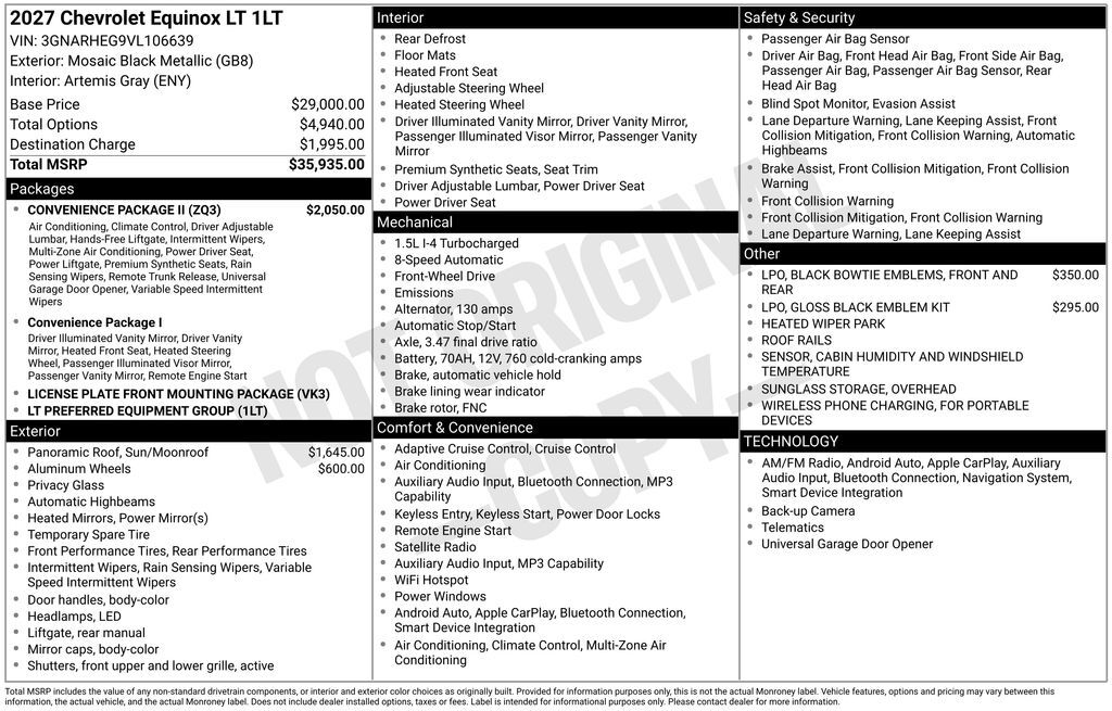 2027 Chevrolet Equinox LT Commerce GA