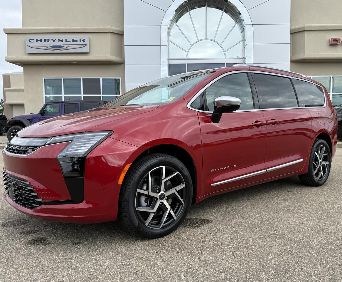 2027 Chrysler Pacifica Pinnacle AWD | V6 | Red Hot Pearl | Theater FamCam | Dual Pane Pano Sunroof | 19 Speaker Redwater AB