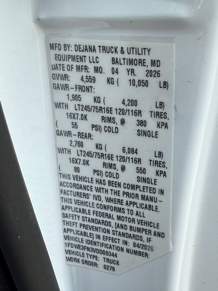 2027 Ford E-350SD SRW Gaithersburg MD