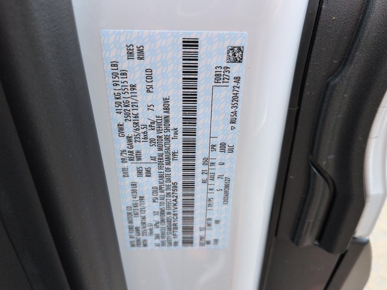 2027 Ford Transit Cargo Van Base Appleton WI