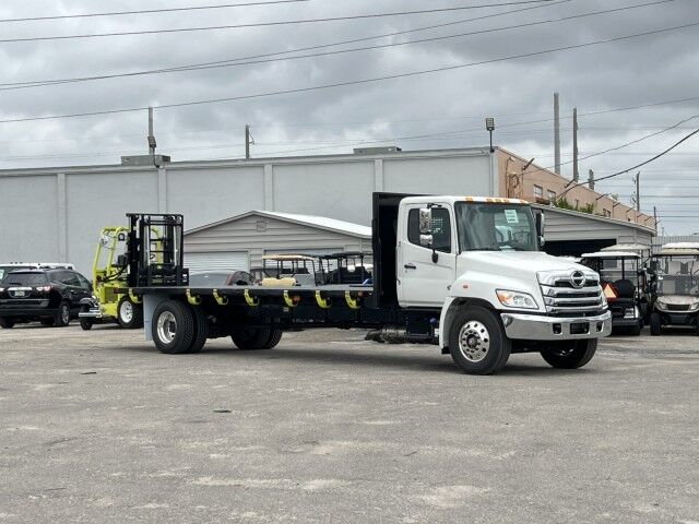 2027 Hino L7 24' Steel BABCO Flatbed Truck with 4K Donkey Truck Mounted Fork