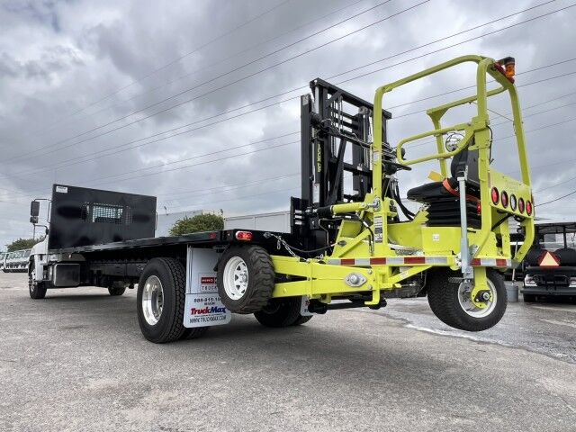 2027 Hino L7 24' Steel BABCO Flatbed Truck with 4K Donkey Truck Mounted Fork Homestead FL