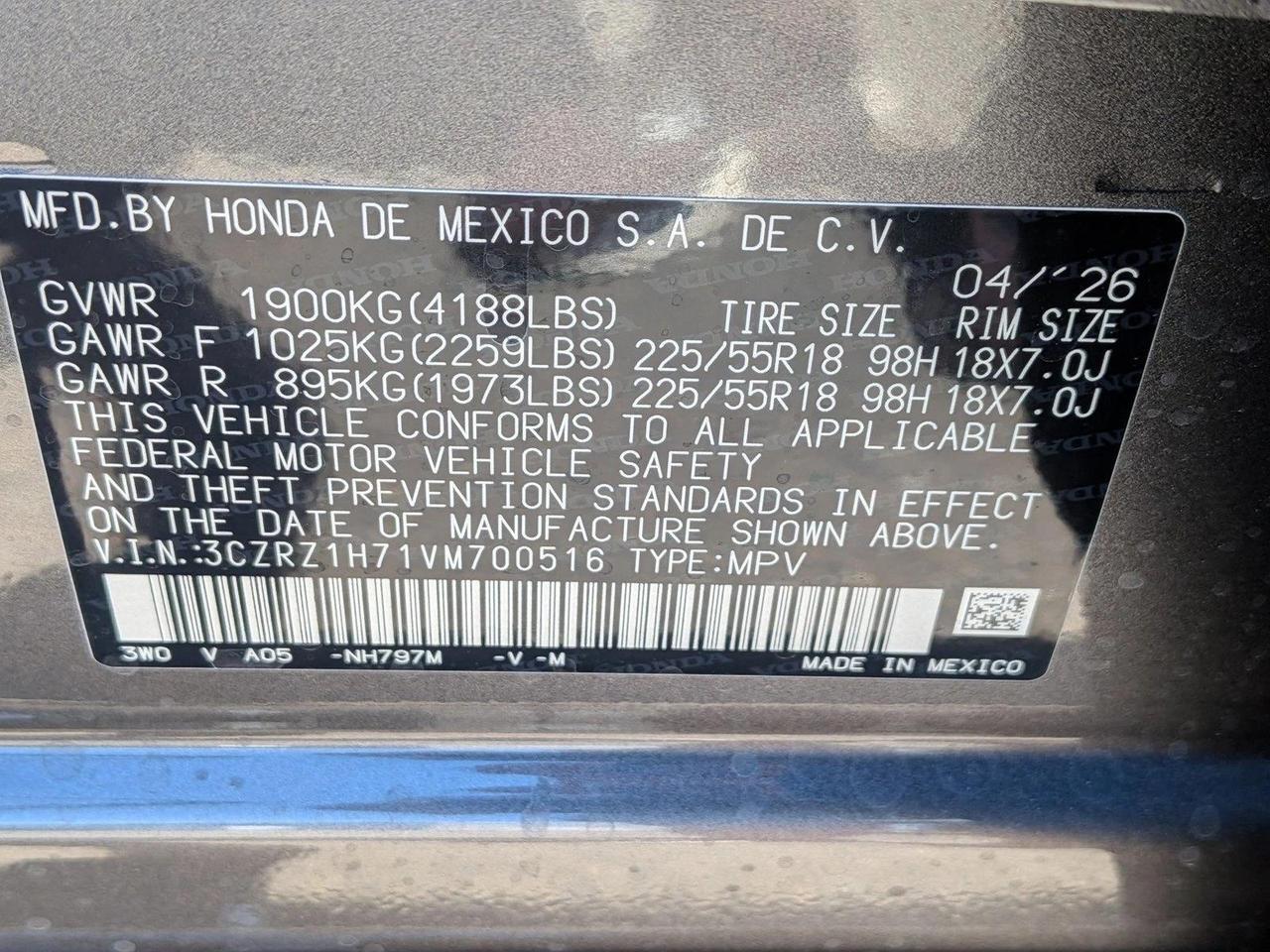 2027 Honda HR-V EX-L Roseville CA