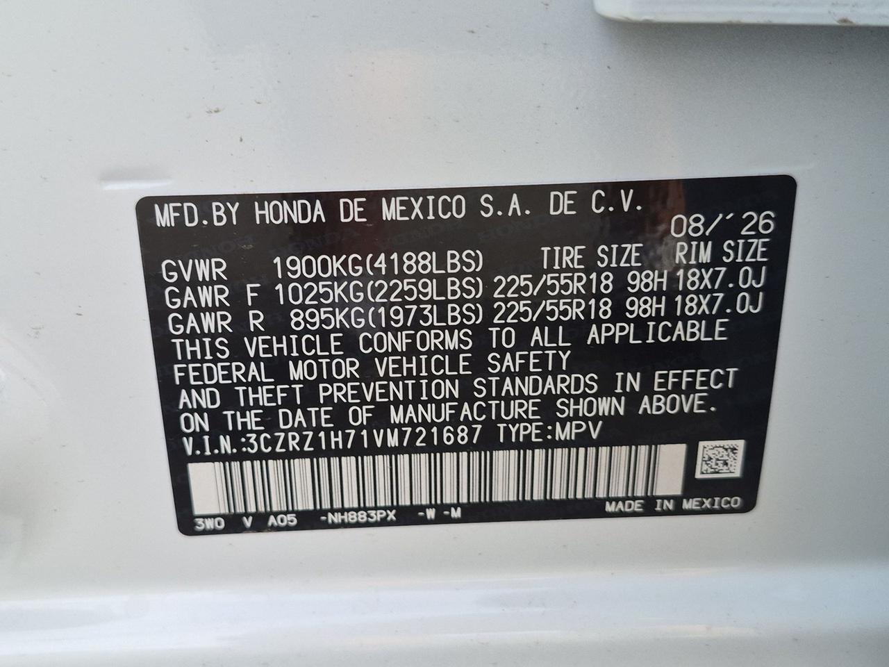 2027 Honda HR-V EX-L Roseville CA