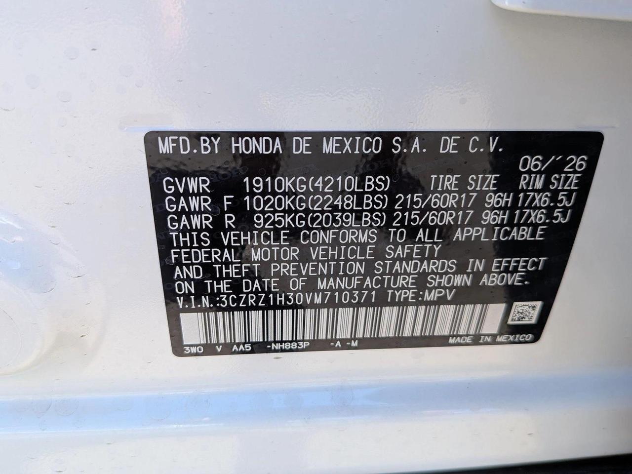 2027 Honda HR-V LX Roseville CA