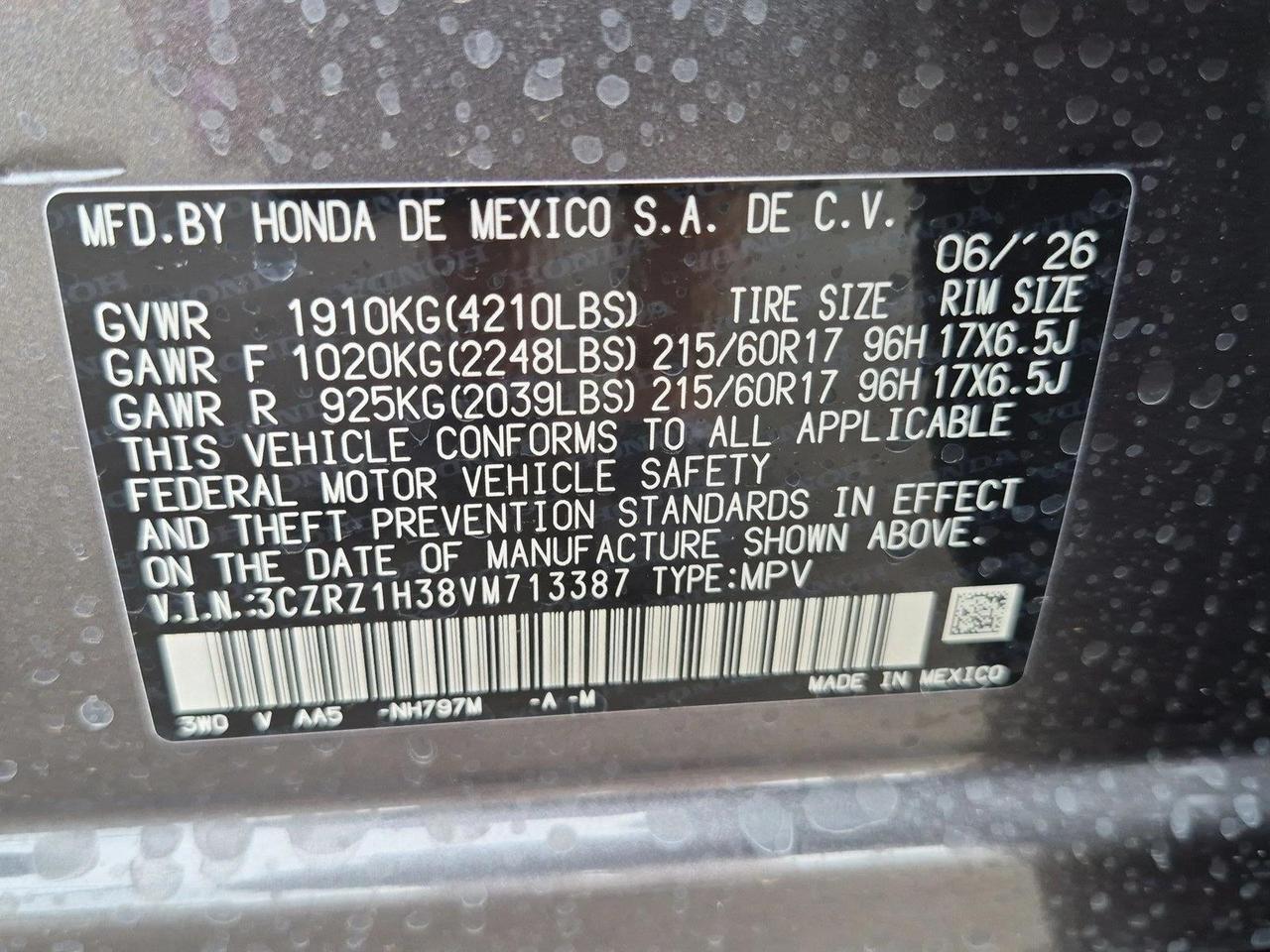 2027 Honda HR-V LX Roseville CA