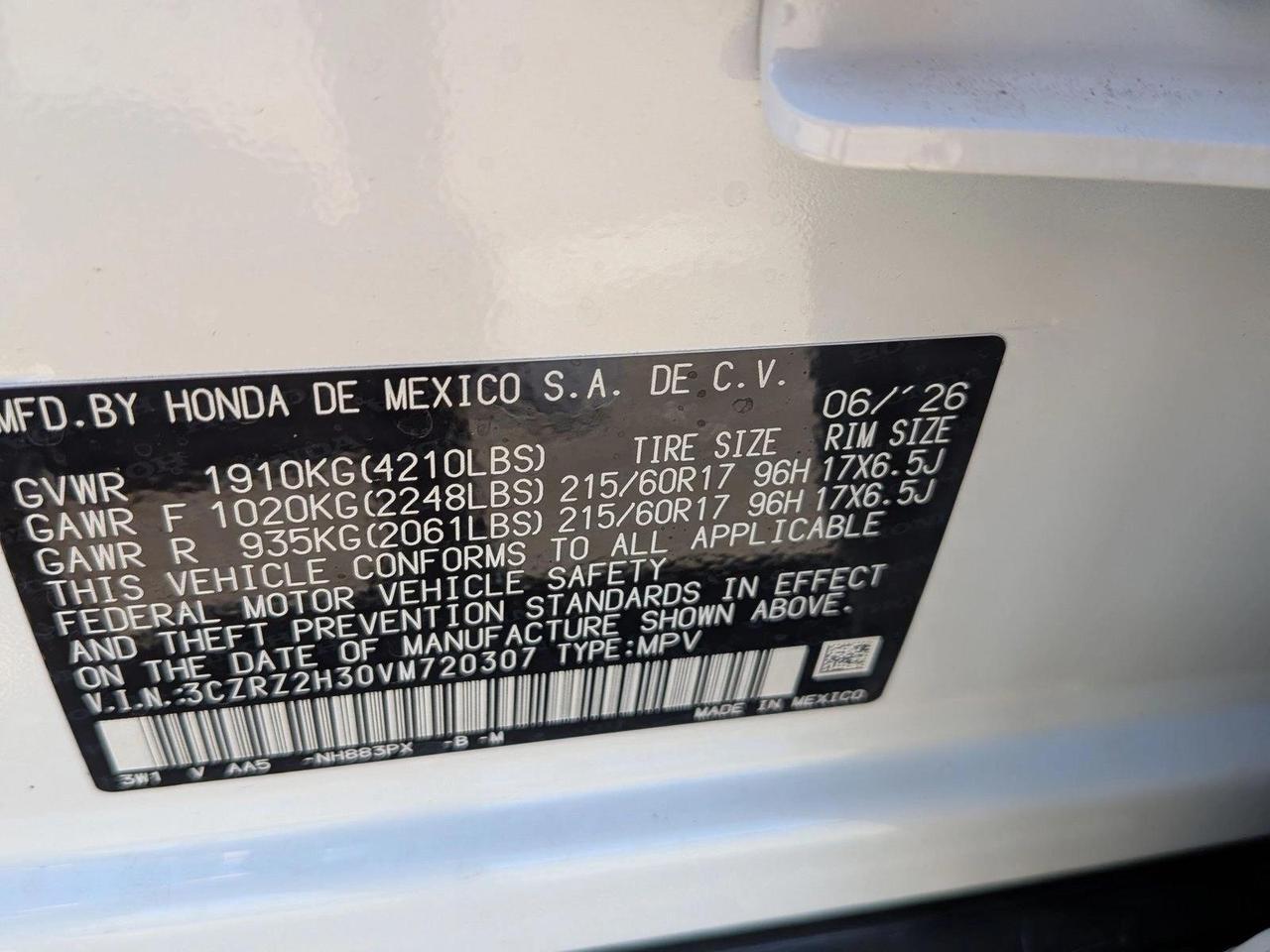 2027 Honda HR-V LX Roseville CA