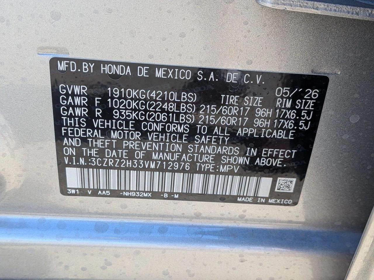 2027 Honda HR-V LX Roseville CA