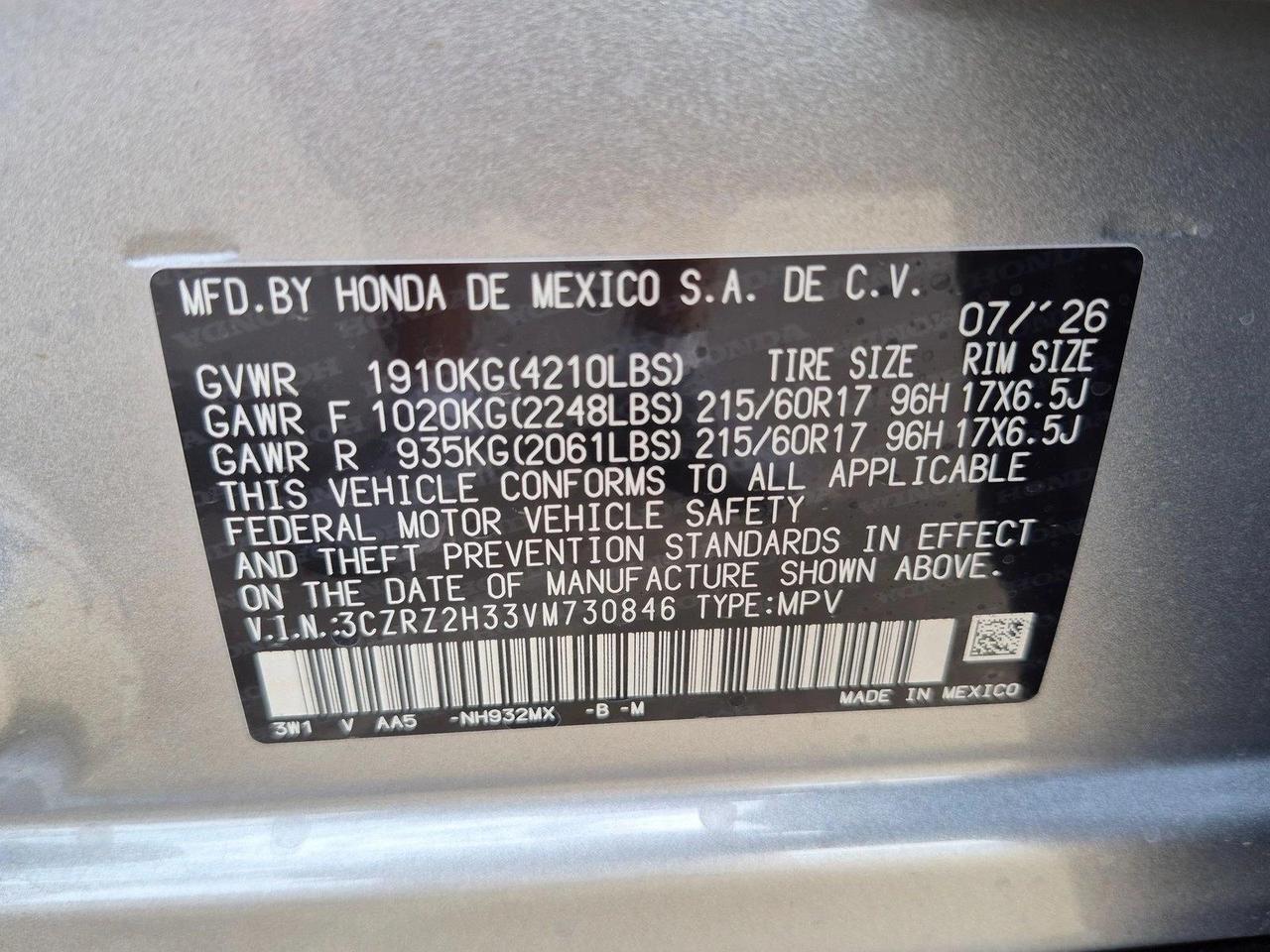 2027 Honda HR-V LX Roseville CA