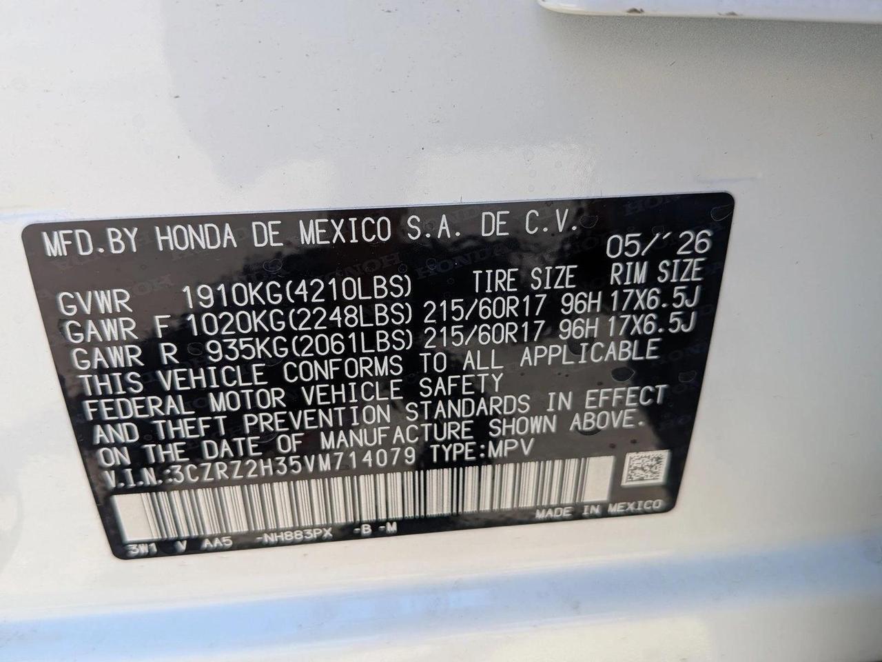 2027 Honda HR-V LX Roseville CA