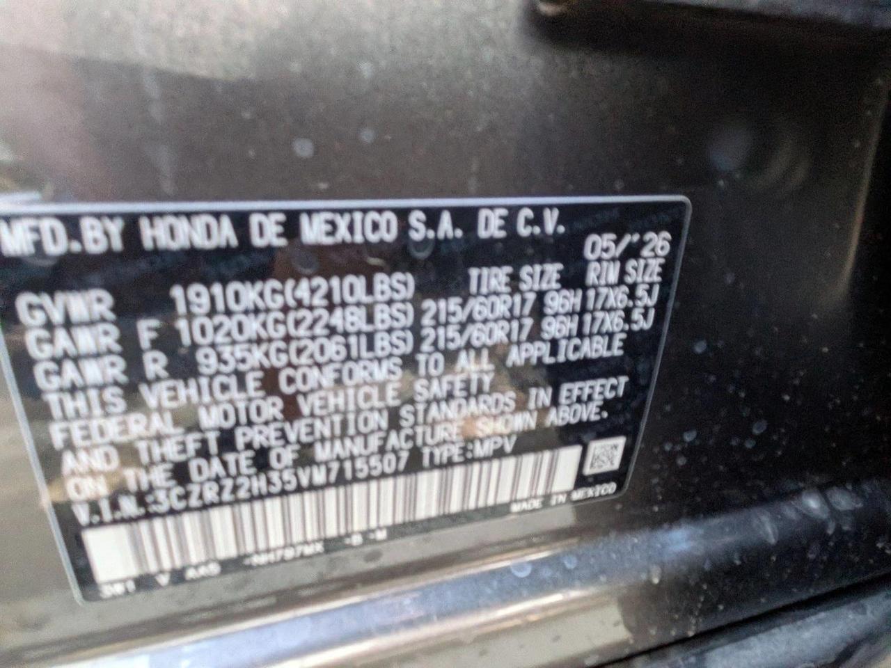 2027 Honda HR-V LX Roseville CA