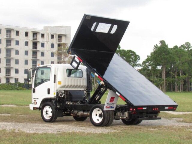 2027 Isuzu NPR-HD Gas BABCO 12' Steel Flatbed Dump Truck