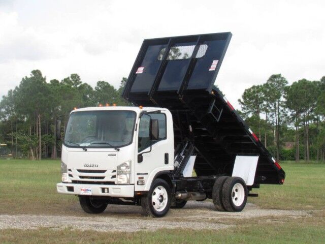 2027 Isuzu NPR-HD Gas BABCO 12' Steel Flatbed Dump Truck Homestead FL