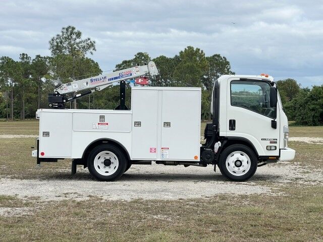 2027 Isuzu NPR-HD Gas Service Truck with Aluminum Telescopic Stellar Crane EC3200 Homestead FL