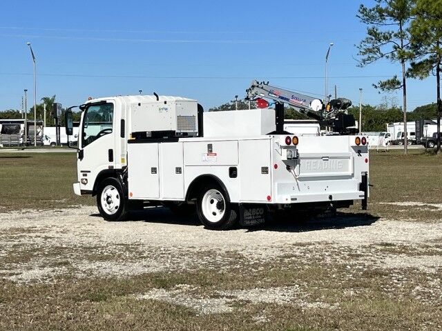 2027 Isuzu NPR-HD Gas Service Truck with Aluminum Telescopic Stellar Crane EC3200 Homestead FL