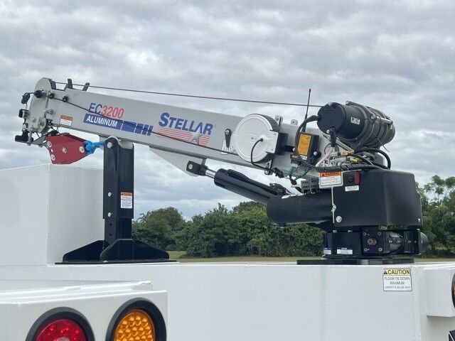 2027 Isuzu NPR-HD Gas Service Truck with Aluminum Telescopic Stellar Crane EC3200 Homestead FL