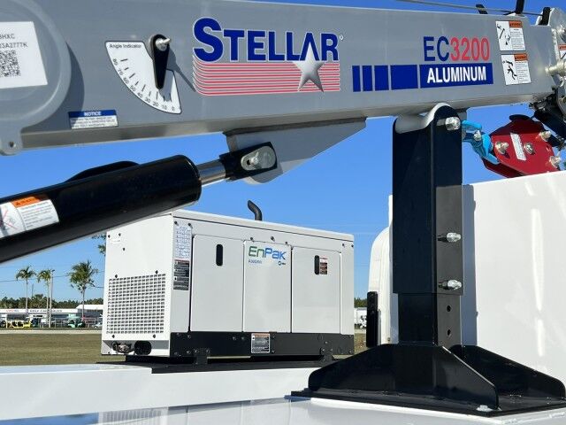 2027 Isuzu NPR-HD Gas Service Truck with Aluminum Telescopic Stellar Crane EC3200 Homestead FL