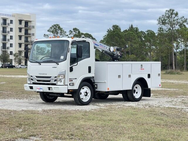 2027 Isuzu NPR-HD Gas Service Truck with Aluminum Telescopic Stellar Crane EC3200 Homestead FL
