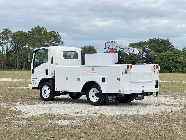 2027 Isuzu NPR-HD Gas Service Truck with Aluminum Telescopic Stellar Crane EC3200 Homestead FL
