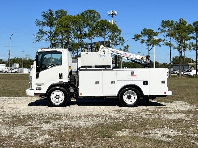 2027 Isuzu NPR-HD Gas Service Truck with Aluminum Telescopic Stellar Crane EC3200 Homestead FL