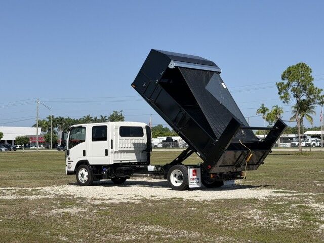 2027 Isuzu NPR-XD Crew Cab 14' BABCO Landscape Steel Dump with Tree Bar