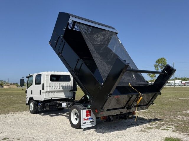 2027 Isuzu NPR-XD Crew Cab 14' BABCO Landscape Steel Dump with Tree Bar Homestead FL