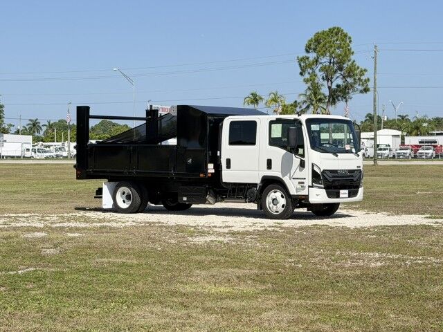 2027 Isuzu NPR-XD Crew Cab 14' BABCO Landscape Steel Dump with Tree Bar Homestead FL