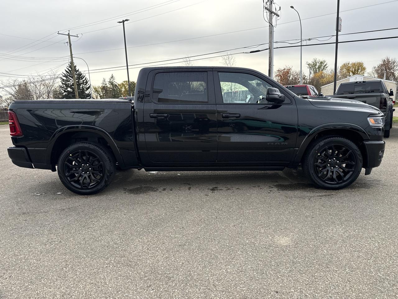 2027 Ram 1500 Limited Crew Cab 4x4 | 3L Twin Turbo | Ebony Red Black Quilted Leather | Massage Seats | Sunroof Redwater AB