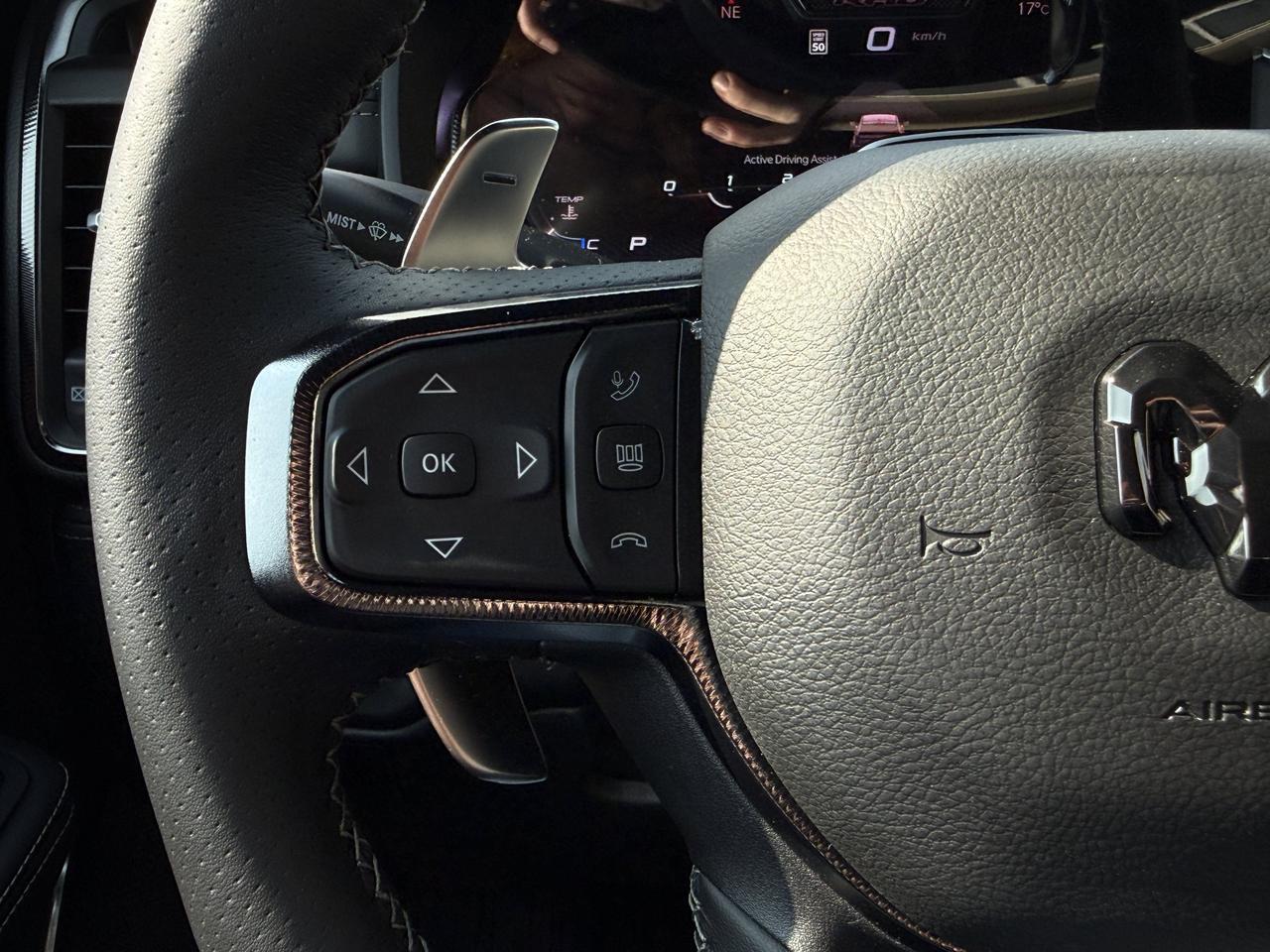 2027 Ram 1500 RHO Crew Cab 4x4 | 3L Hurricane | Forged Blue | Premium Leather Suede | Dual Pane Pano Sunroof Redwater AB