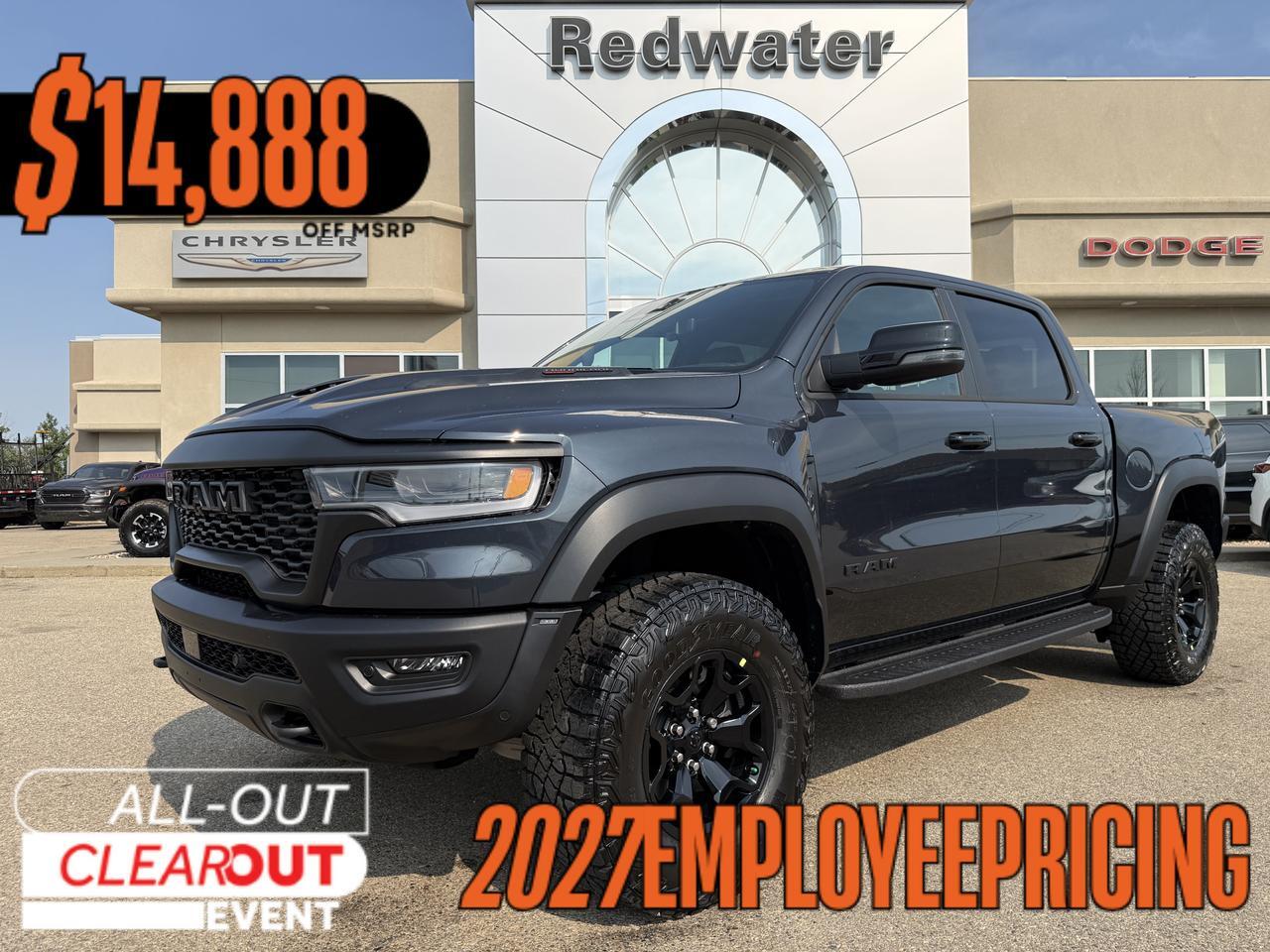 2027 Ram 1500 RHO Crew Cab 4x4 | 3L Hurricane | Forged Blue | Premium Leather Suede | Dual Pane Pano Sunroof