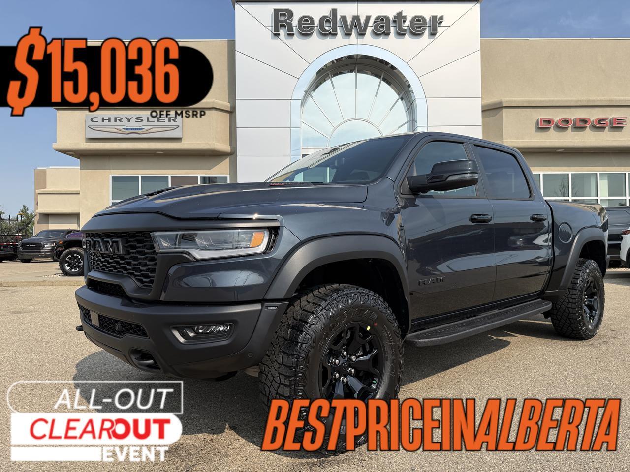 2027 Ram 1500 RHO Crew Cab 4x4 | 3L Hurricane | Forged Blue | Premium Leather Suede | Dual Pane Pano Sunroof