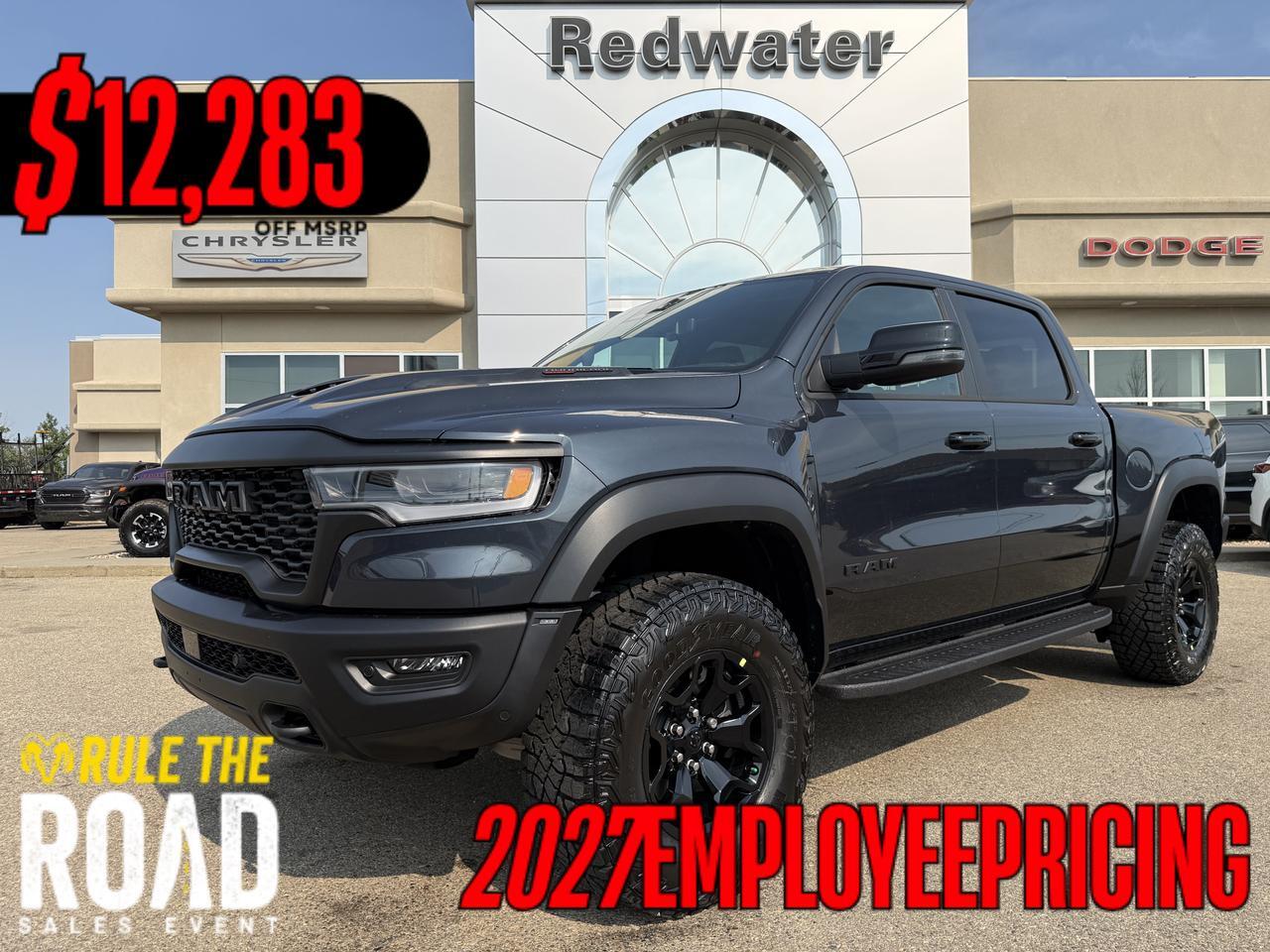 2027 Ram 1500 RHO Crew Cab 4x4 | 3L Hurricane | Forged Blue | Premium Leather Suede | Dual Pane Pano Sunroof