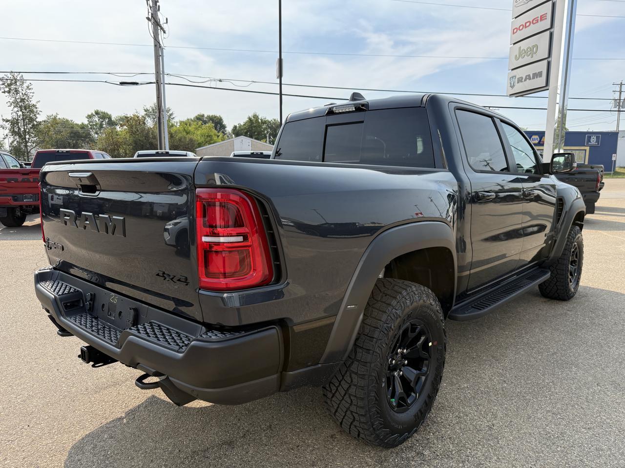 2027 Ram 1500 RHO Crew Cab 4x4 | 3L Hurricane | Forged Blue | Premium Leather Suede | Dual Pane Pano Sunroof Redwater AB