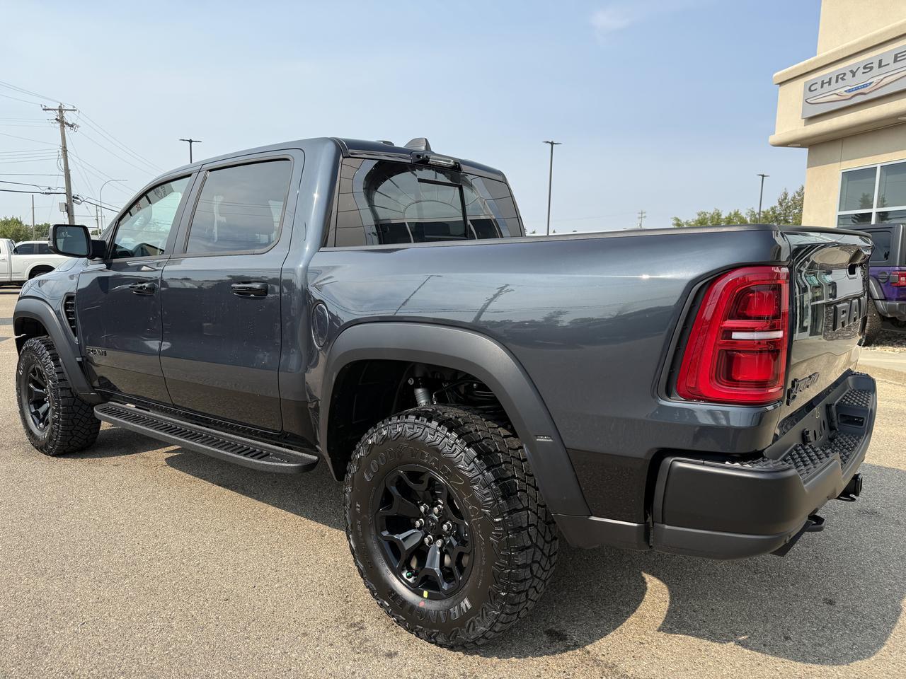 2027 Ram 1500 RHO Crew Cab 4x4 | 3L Hurricane | Forged Blue | Premium Leather Suede | Dual Pane Pano Sunroof Redwater AB