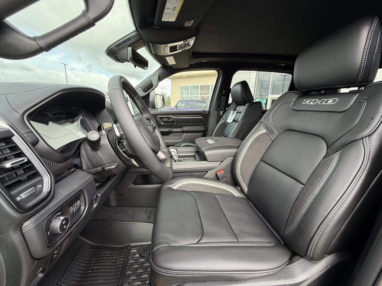 2027 Ram 1500 RHO Crew Cab 4x4 | 3L Hurricane | Serrano Green | Black Premium Leather Suede | Pano Sunroof Redwater AB