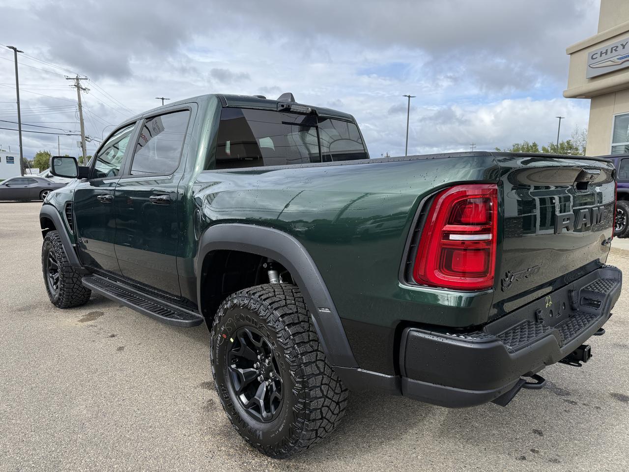 2027 Ram 1500 RHO Crew Cab 4x4 | 3L Hurricane | Serrano Green | Black Premium Leather Suede | Pano Sunroof Redwater AB