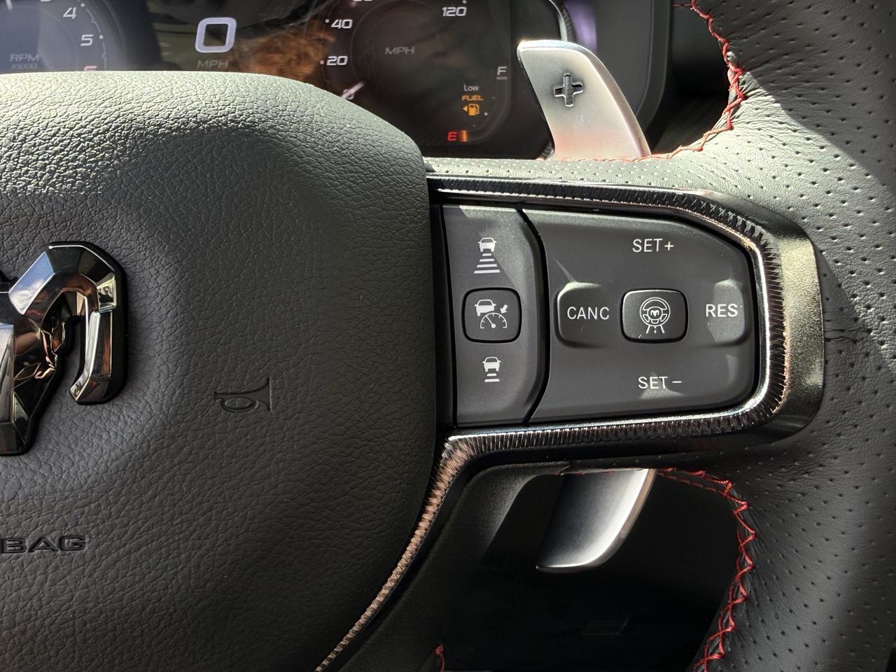 2027 Ram 1500 RHO Crew Cab 4x4 | 3L Twin Turbo | Bright White | Black Premium Leather | Pano Sunroof | NAV Redwater AB