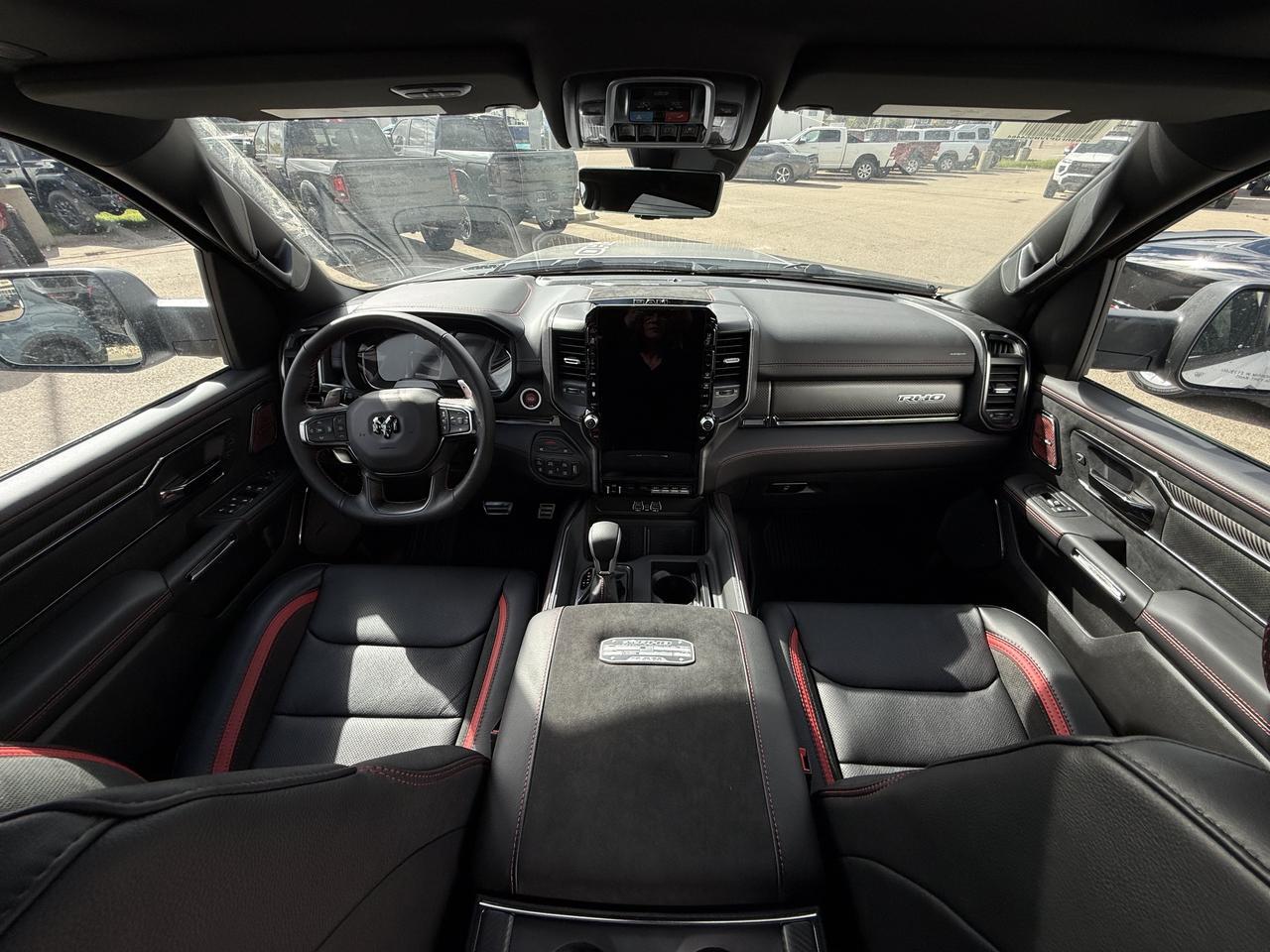 2027 Ram 1500 RHO Crew Cab 4x4 | 3L Twin Turbo | Bright White | Black Premium Leather | Pano Sunroof | NAV Redwater AB