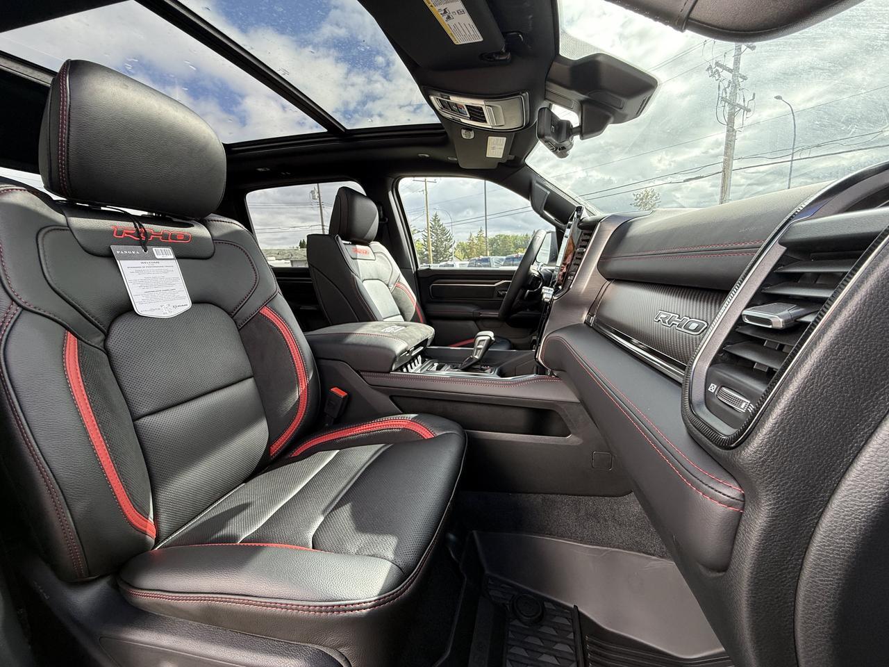 2027 Ram 1500 RHO Crew Cab 4x4 | 3L Twin Turbo | Bright White | Black Premium Leather | Pano Sunroof | NAV Redwater AB