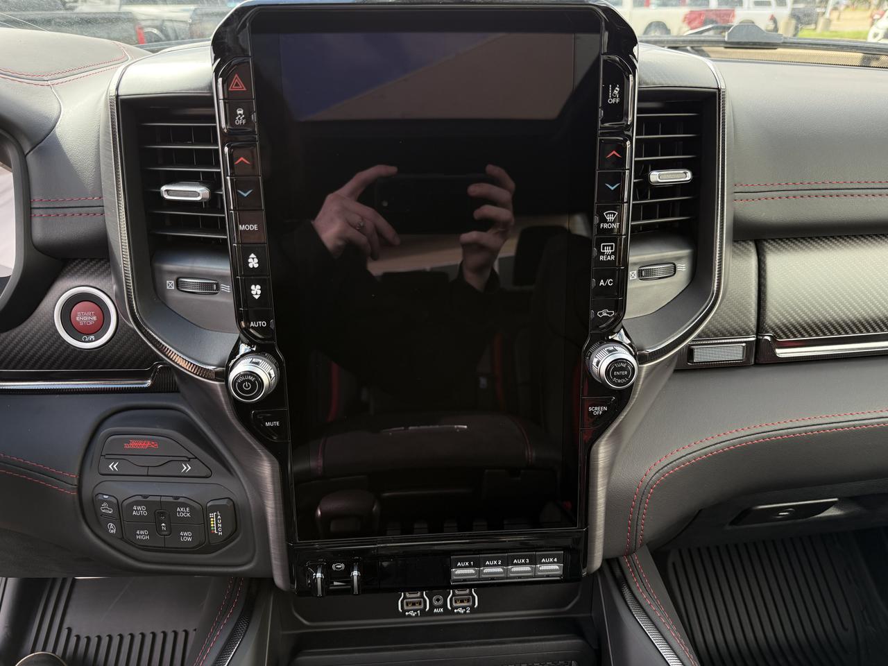 2027 Ram 1500 RHO Crew Cab 4x4 | 3L Twin Turbo | Bright White | Black Premium Leather | Pano Sunroof | NAV Redwater AB